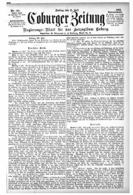 Coburger Zeitung Freitag 13. Juli 1888