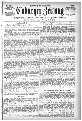 Coburger Zeitung Donnerstag 18. Oktober 1888