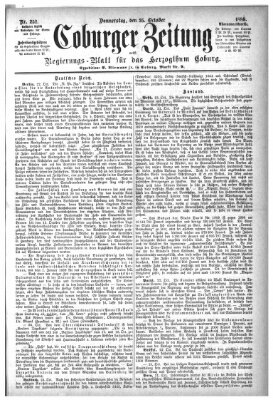 Coburger Zeitung Donnerstag 25. Oktober 1888