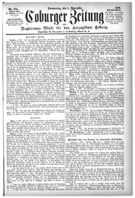 Coburger Zeitung Donnerstag 8. November 1888