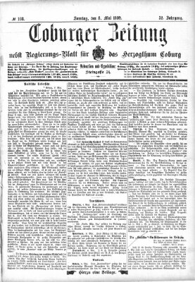 Coburger Zeitung Sonntag 8. Mai 1892