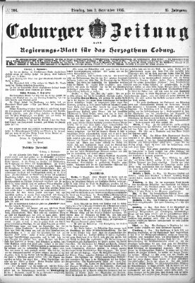 Coburger Zeitung Dienstag 3. September 1895