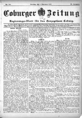 Coburger Zeitung Sonntag 8. Dezember 1895