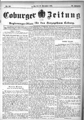 Coburger Zeitung Freitag 20. Dezember 1895