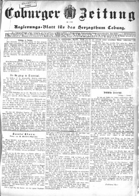 Coburger Zeitung Sonntag 5. Januar 1896