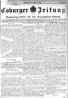 Coburger Zeitung Mittwoch 8. Januar 1896