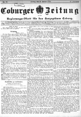 Coburger Zeitung Freitag 31. Januar 1896