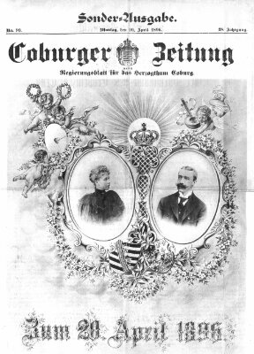 Coburger Zeitung Montag 20. April 1896