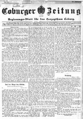 Coburger Zeitung Donnerstag 23. April 1896