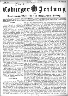 Coburger Zeitung Sonntag 3. Mai 1896