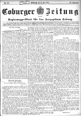 Coburger Zeitung Mittwoch 8. Juli 1896