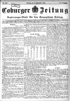 Coburger Zeitung Freitag 18. Dezember 1896