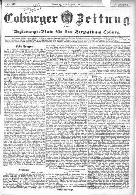 Coburger Zeitung Sonntag 2. Mai 1897