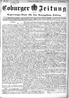 Coburger Zeitung Freitag 14. Mai 1897