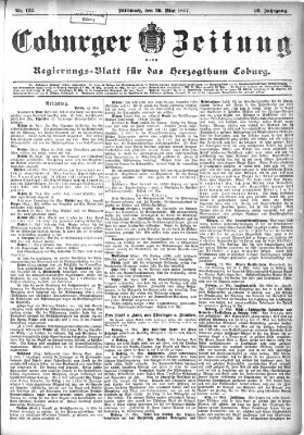 Coburger Zeitung Mittwoch 26. Mai 1897