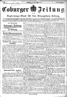 Coburger Zeitung Sonntag 30. Mai 1897