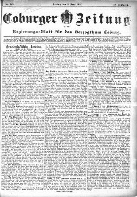 Coburger Zeitung Freitag 4. Juni 1897