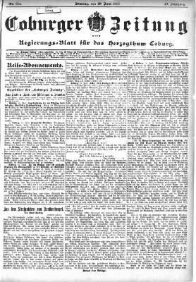 Coburger Zeitung Sonntag 20. Juni 1897