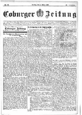 Coburger Zeitung Freitag 4. März 1898