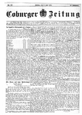 Coburger Zeitung Freitag 8. Juli 1898