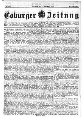 Coburger Zeitung Mittwoch 14. Dezember 1898