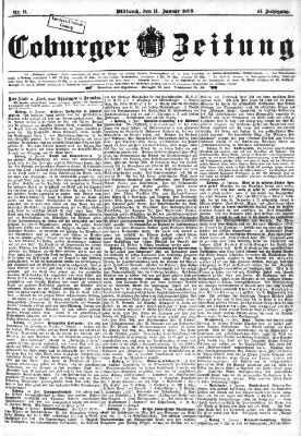 Coburger Zeitung Mittwoch 11. Januar 1899