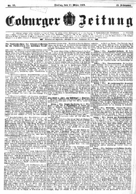 Coburger Zeitung Freitag 10. März 1899