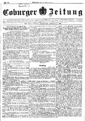 Coburger Zeitung Dienstag 18. April 1899