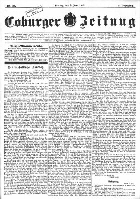 Coburger Zeitung Freitag 9. Juni 1899