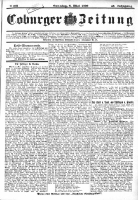 Coburger Zeitung Sonntag 6. Mai 1900