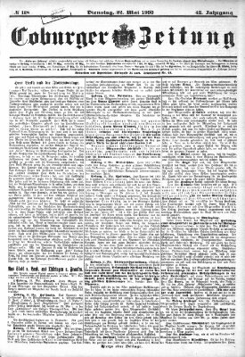 Coburger Zeitung Dienstag 22. Mai 1900