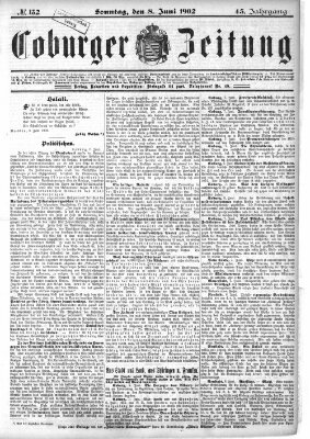 Coburger Zeitung Sonntag 8. Juni 1902