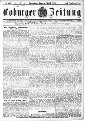 Coburger Zeitung Sonntag 6. Juli 1902