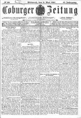 Coburger Zeitung Mittwoch 11. Mai 1904