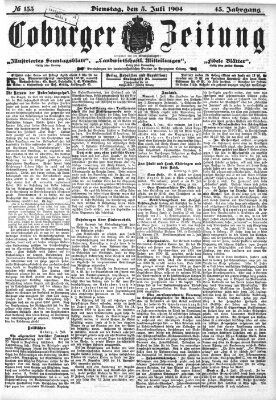 Coburger Zeitung Dienstag 5. Juli 1904