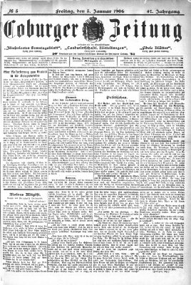 Coburger Zeitung Freitag 5. Januar 1906