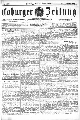 Coburger Zeitung Freitag 11. Mai 1906