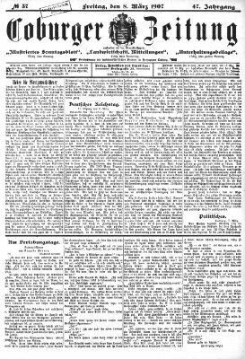 Coburger Zeitung Freitag 8. März 1907