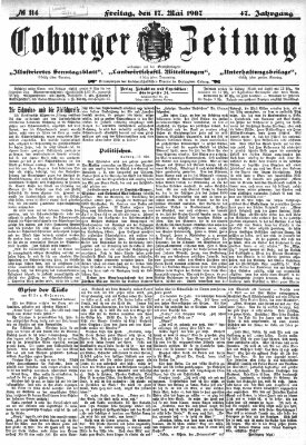 Coburger Zeitung Freitag 17. Mai 1907