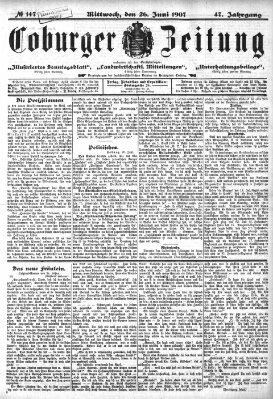 Coburger Zeitung Mittwoch 26. Juni 1907