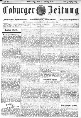 Coburger Zeitung Sonntag 5. März 1911