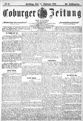 Coburger Zeitung Freitag 16. Januar 1914