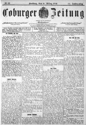 Coburger Zeitung Freitag 6. März 1914