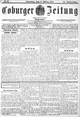 Coburger Zeitung Sonntag 8. März 1914