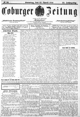 Coburger Zeitung Sonntag 12. April 1914