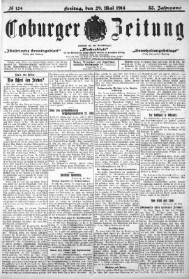 Coburger Zeitung Freitag 29. Mai 1914