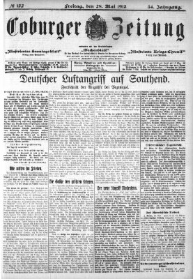 Coburger Zeitung Freitag 28. Mai 1915