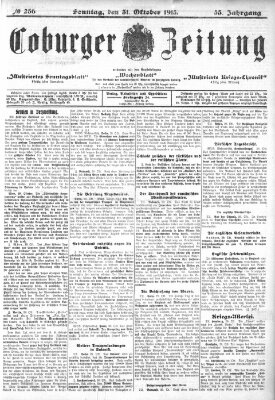 Coburger Zeitung Sonntag 31. Oktober 1915