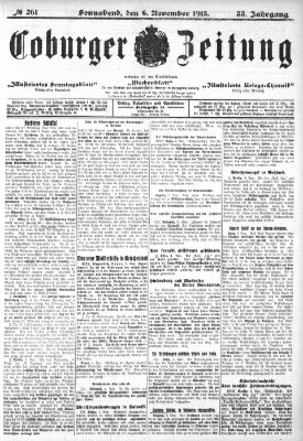 Coburger Zeitung Samstag 6. November 1915