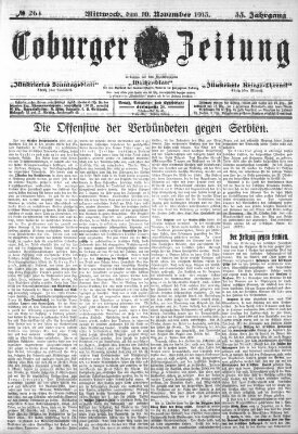 Coburger Zeitung Mittwoch 10. November 1915